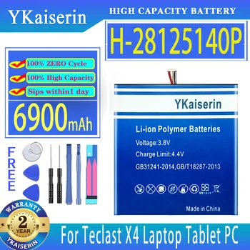YKaiserin 6900 мАч Сменный Аккумулятор H-28125140P H28125140P Для Ноутбука Teclast X4 Tablet PC Аккумулятор 7-Проводные Штекерные Батареи