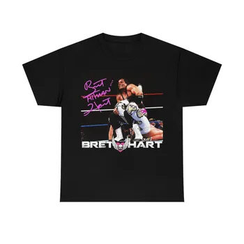 Брендовая футболка Bret Hart, мужская одежда, полный размер S, M, L, XL 234XL V423